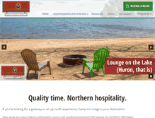 Tablet Screenshot of campinnlodge.com